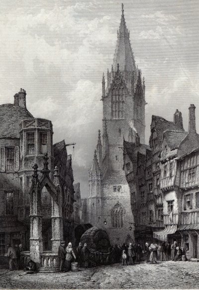 Reutlingen, graviert von J.J. Crew, gedruckt von Cassell und Company Ltd. von Lewis John Wood